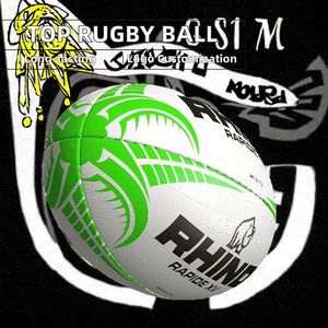 Balón de rugby de alta calidad premium, tamaño oficial profesional, balón de entrenamiento, agarre fuerte, equipo de rugby deportivo duradero - Product Image 3