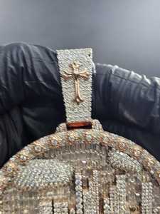 Rose Gold Plated Silver Moissanite Shawn-G Letter Pendant Iced Out Cross Hip Hop <b>Charm</b> for Men - Product Image 6