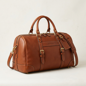 Bolsa de Gimnasio de Cuero para Mujer al por Mayor, Bolsa de Viaje Deportiva, Bolso de Mano, Proveedor OEM con Logotipo Personalizado, Fábrica, Premium, Genuino, 24'' - Product Image 5