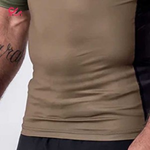 Customized Rashguard Comfortable Breathable Quick Dry <b>Compression</b> Clothing <b>Men</b> Rash Guard Spandex/Polyester Adult Size - Product Image 6