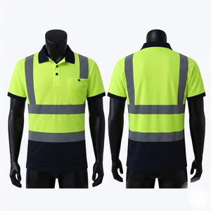 Camiseta Polo de Seguridad de Alta Visibilidad, 180 GSM, Tejido Transpirable Tipo Bird Eye, Panel Reflectante, Bordado Personalizado - Product Image 1