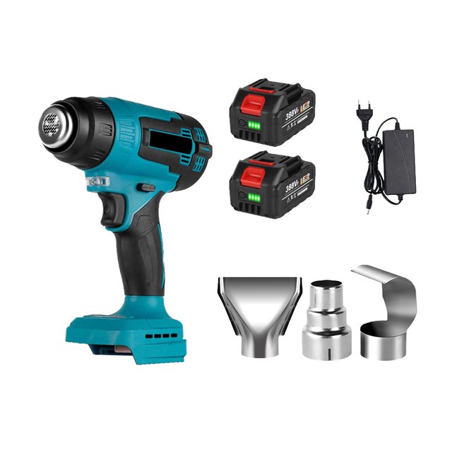 2 Pack 2000W Digital Display Temperature for Heat Gun Power Wind Speed Bare Machine Hot Air Welding Machine