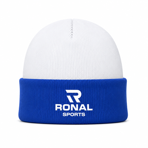 RONAL SPORTS หมวกบีนนี่ ยูนิเซ็กส์สีทึบ หมวกถักแบบตัดกัน หมวกฤดูหนาว นุ่มสบาย อบอุ่น น้ำหนักเบา สวมใส่สบาย S/M L/XL XXL - Product Image 1