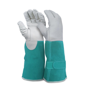Gants de soudage TIG en cuir de chèvre et croûte de cuir de vache, ignifuges et résistants à la chaleur, pour la lutte contre les incendies - Vente en gros - Product Image 5