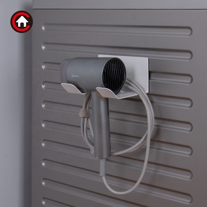 <span class=keywords><strong>Support</strong></span> mural magnétique pour sèche-cheveux avec rangement pour cordon, organisateur de salle de bain pour machine à laver - Product Image 2