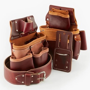 OEM Service Wholesale Cowhide <b>Leather</b> Tooled Bag Lightweight Solid Color Cowhide <b>Leather</b> <b>Tool</b> Bag For Sale - Product Image 6