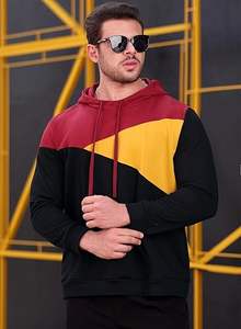 High Quality <b>Mens</b> Hooded Pullover <b>Sweatshirt</b> Polyester Cotton Fleece <b>Hoodie</b> Custom Logo Streetwear Winter Casual Plain Dyed - Product Image 3