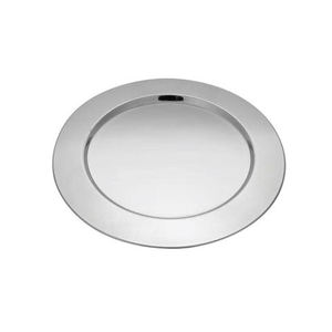 Round Metal Charger Plate Solid Minimalist Design Dinnerware Table Setting Dish - Product Image 1