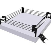 Shandong Usine Professionnel Standard Compétition Arts Martiaux Formation Combat Anneau De Boxe Portable Avec Plate-Forme