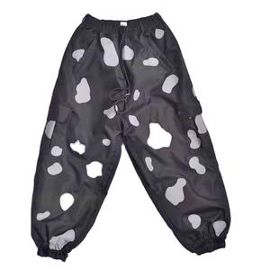 Respirant hommes décontracté coupe ajustée droite pantalons longs robe formelle loisirs coton pantalon avec impression numérique logo unisexe - Product Image 1