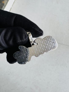 Colgante inicial de Hiphop 1.5in con S925 Iced VVS Moissanite Diamond Gold Plated Bling Rapper Name Pendant para fiestas - Product Image 2