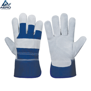 Guantes de Trabajo de Cuero para Hombre, de Piel de Vaca, Resistentes, de Seguridad, para Conductor, Soldador, Mecánico - Product Image 1