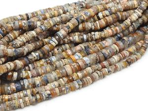 Perles de Pietersite - Forme de roue de monnaie - Facettées et polies - Brin de 8 pouces pour la fabrication de bijoux - Fournitures en gros - PMEGEMSBEADS - Product Image 2