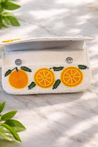 Pochette enveloppe perlée faite main de haute qualité, légère, avec chaîne détachable, broderie florale 3D, style floral, personnalisable pour mariage - Product Image 4