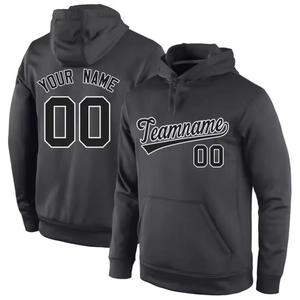 Men's ice hockey hoodie jersey custom fan wear pullover sweatshirt sublimated team style warm training apparel adult pro set - Product Image 1