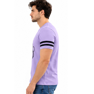 Camiseta de algodón para hombre, uso diario, tela suave premium, logotipo personalizado, ropa OEM ODM, proveedor de fábrica, camiseta de cuello redondo de algodón para hombre - Product Image 4