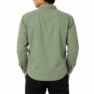 Chemise décontractée vintage en jean à manches longues pour homme – Premium, élégante, confortable, durable, polyvalente, col boutonné double boutonnage, séchage rapide - Product Image 2