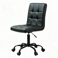 Chaise de bureau ergonomique pivotante à 360 degrés, moderne, en PU rembourré, en fer, contemporaine, multifonctionnelle, réglable en hauteur, personnalisable