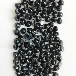 สปิเนลสีดำธรรมชาติ 5.5 มม. รูปหัวใจ คุณภาพดีที่สุด พลอยหลวมสำหรับทำเครื่องประดับ รีดดิ้ง เมาน์เทน เจมส์ อิน - Product Image 3