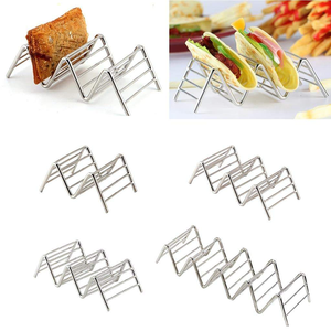 Nuevo Soporte para Tacos de Acero Inoxidable, Bandeja Elegante para Tacos, Soporte para Conchas de Taco, Venta al por Mayor, Resistente al Calor, Apto para Horno - Product Image 4
