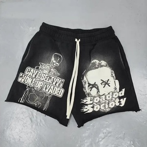 2025 Custom <b>Men's</b> <b>Sweat</b> <b>Shorts</b> Streetwear <b>Men</b> Vintage Sun Dye Fade Washed <b>Sweat</b> <b>Shorts</b> Raw Edge Y2K <b>Men</b> Summer Fleece <b>Shorts</b> - Product Image 3