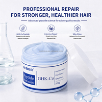 EKBER GHK-Cu Multi-Peptide Perawatan Rambut Hidrasi Pertumbuhan Perbaikan Melembapkan GHK-Cu Multi-Peptide Masker Rambut Peptida Tembaga Biru