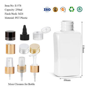 Envase Cosmético Personalizado con Tapa Abatible de 250 ml, Tapa de Color Personalizado, Impresión de Pantalla, Botella Plana de Plástico PET para Loción y Crema Corporal - Product Image 4