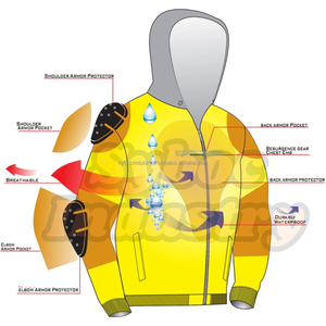 Sudadera de Motociclismo 2025, 100% Algodón, Certificación CE Nivel 3 de Protección, Cortavientos, Talla Grande, Invierno - Product Image 6