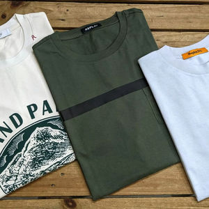 Nouveau Design hommes 100% coton T-Shirt séchage rapide respirant col rond solide imprimé motif décontracté court fil teint lavé Techniques - Product Image 1