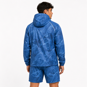Ensemble veste coupe-vent et short camouflage style unique, en nylon respirant, coupe-vent, écologique, pour homme, mode outdoor. - Product Image 4