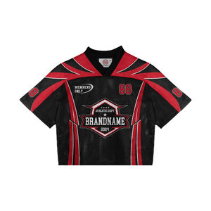 Nouveauté : Vêtements de sport pour hommes, jersey en mesh personnalisé, style streetwear rétro vintage, manches courtes, logo personnalisé - Product Image 3