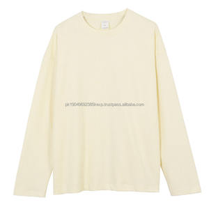 Vente en gros de t-shirts unisexes à col rond en coton 100% uni, manches longues, t-shirt à manches longues pour hommes, t-shirt personnalisé pour hommes - Product Image 2