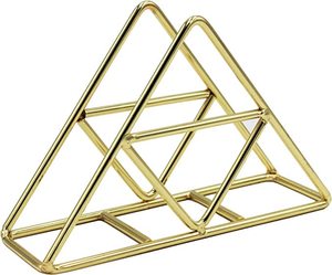 Decoración de mesa de lujo, soporte para servilletas de alambre dorado, accesorio para mesa de restaurante, decoración de mesa de café, organizador de mesa para el hogar, soporte para mesa - Product Image 1
