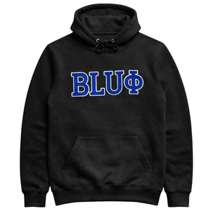 Sweat à capuche en chenille Phi Beta Sigma Blu Phi noir pour homme, tissu de qualité supérieure, coupe confortable, vêtements de fraternité grecque, tenue décontractée - Product Image 4