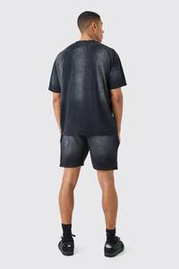 Camiseta de Hombre con Efecto Deslavado, 100% Algodón, Estilo Vintage, Oversize, Casual, Streetwear, con Logotipo Personalizado, Transpirable, de Alta Calidad, OEM - Product Image 2