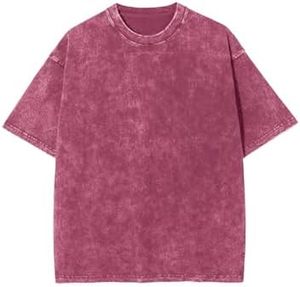 Streetwear Women T Shirt Heavyweight Jersey Acid Wash Vintage Custom Graphic Oversized Top - Product Image 3