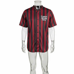 Camiseta de Béisbol de Alta Calidad, Personalizada, Manga Corta, para Equipo, 100% Poliéster, Apliques 3D, Nombre del Equipo con Pedrería - Product Image 1