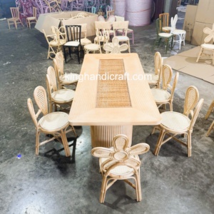 Silla Infantil de Ratán Natural Hecha a Mano, Ecológica y Segura, Diseño Moderno para Decoración de Fiestas en Interiores y Exteriores - Product Image 3