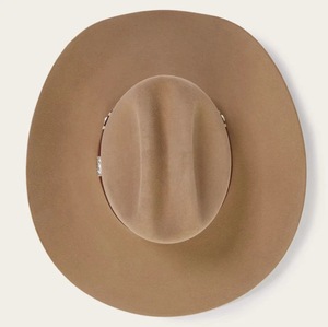 2027 Unisex <b>Brown</b> <b>Wool</b> Striped Silk Screen Printed Breathable Windproof Cowboy Hat Wide Brim Adult 56-58CM Four Seasons Beach - Product Image 3