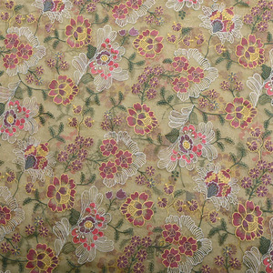 Tela de encaje floral de malla de georgette de calidad exportación con bordado maltado premium para vestidos de novia y prendas de ocasión. - Product Image 5