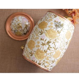 Distributeur d'eau en cuivre avec motif floral et robinet pour usage domestique - Product Image 2