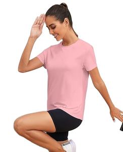 Camisetas de Manga Corta con Cuello en V para Mujer, de Alta Calidad, Ajuste Regular, Transpirables, con Logotipo Personalizado, 2025 - Product Image 2