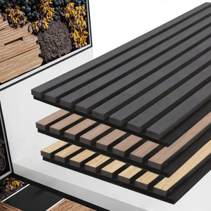 Panneaux acoustiques muraux modernes en MDF de qualité supérieure pour une absorption sonore professionnelle, à suspendre, pour salon et chambre, écologiques et insonorisants - Product Image 1