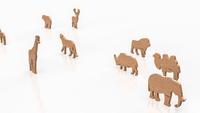 Figurines d'animaux en bois faites à la main de haute qualité, écologiques, durables, légères, artisanat personnalisé, objets de collection, décorations éducatives pour enfants