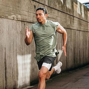 Débardeur de sport sans manches pour homme en coton et élasthanne, doux, respirant, tricoté, décontracté, effet délavé, personnalisable sur le devant - Product Image 5