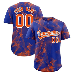 Camiseta de Béisbol Personalizada con Nombre de Equipo, 100% Poliéster, Impresión Digital, Transpirable, Manga Corta, Unisex, Adulto, Mejor Tela, Servicio OEM - Product Image 5