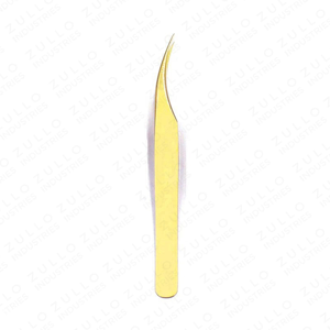 Golden Ultra Eyelash Extension Tweezers Anti Static Volume Lash Tweezers Stainless Steel Precision Makeup Beauty <b>Tool</b> - Product Image 6