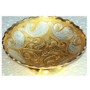 Frutero de Metal Ecológico de Diseño Clásico Personalizado, Chapado en Oro y Plata, de 5 Pulgadas, Sostenible, Pulido y Elegante para Bodas - Product Image 5