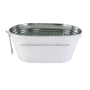 Haute qualité Belle impression Grossiste seau à glace en fer blanc Seau à glace galvanisé - Product Image 1