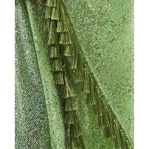 Vestido de Fiesta Elegante Verde para Mujer, Largo hasta el Tobillo, Corte en A, Cuello en V, Manga Regular, Cintura Baja, 100% Algodón Viscosa/Seda, Venta al por Mayor - Product Image 6